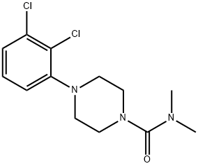 1-Piperazinecarboxamide, 4-(2,3-dichlorophenyl)-N,N-dimethyl- Structure