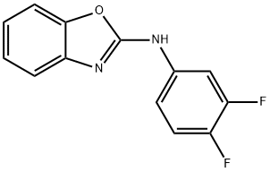 2-Benzoxazolamine, N-(3,4-difluorophenyl)- 구조식 이미지