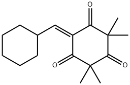 1,3,5-Cyclohexanetrione, 6-(cyclohexylmethylene)-2,2,4,4-tetramethyl- Structure