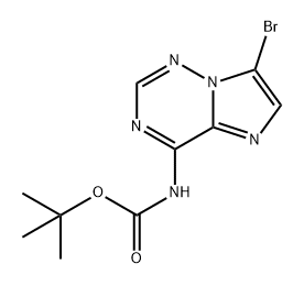 Carbamic acid, N-(7-bromoimidazo[2,1-f][1,2,4]triazin-4-yl)-, 1,1-dimethylethyl ester Structure