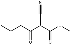 Hexanoic acid, 2-cyano-3-oxo-, methyl ester Structure