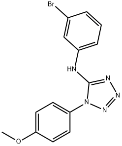 1H-Tetrazol-5-amine, N-(3-bromophenyl)-1-(4-methoxyphenyl)- Structure