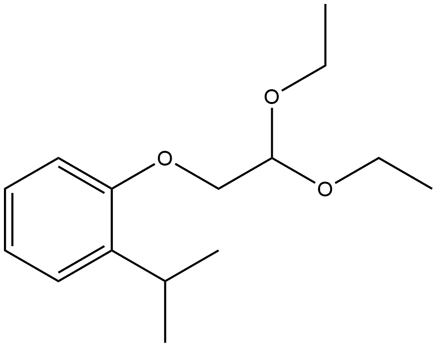 1-(2,2-Diethoxyethoxy)-2-(1-methylethyl)benzene Structure