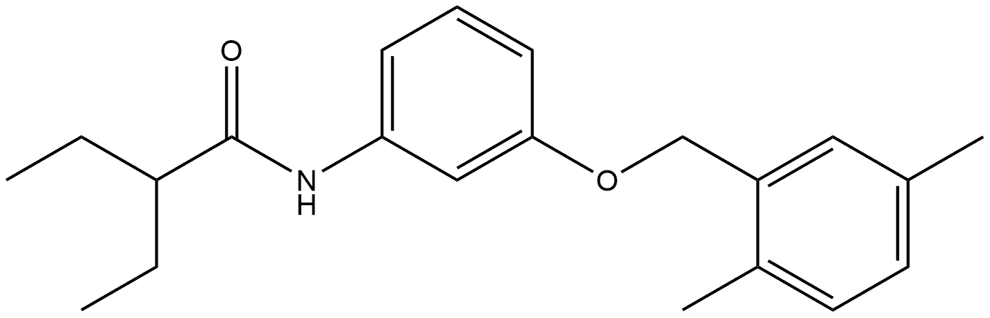 N-[3-[(2,5-Dimethylphenyl)methoxy]phenyl]-2-ethylbutanamide Structure