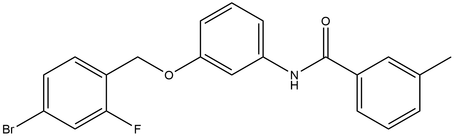 N-[3-[(4-Bromo-2-fluorophenyl)methoxy]phenyl]-3-methylbenzamide Structure