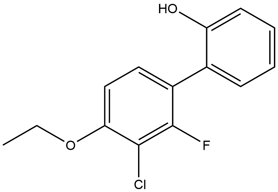 3'-Chloro-4'-ethoxy-2'-fluoro[1,1'-biphenyl]-2-ol Structure