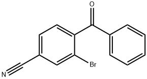 Benzonitrile, 4-benzoyl-3-bromo- Structure