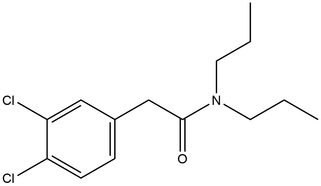 3,4-Dichloro-N,N-dipropylbenzeneacetamide Structure