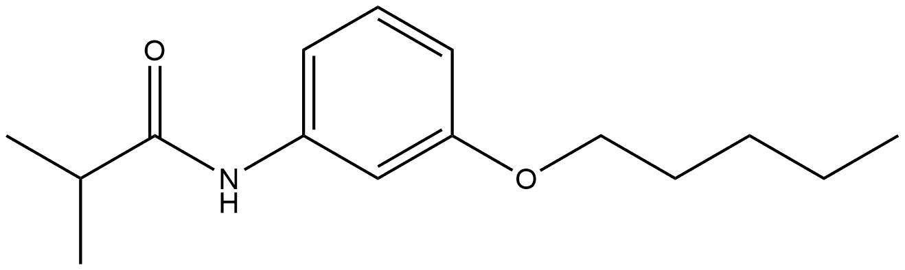 2-Methyl-N-[3-(pentyloxy)phenyl]propanamide Structure