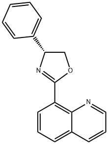 Quinoline, 8-[(4R)-4,5-dihydro-4-phenyl-2-oxazolyl]- Structure