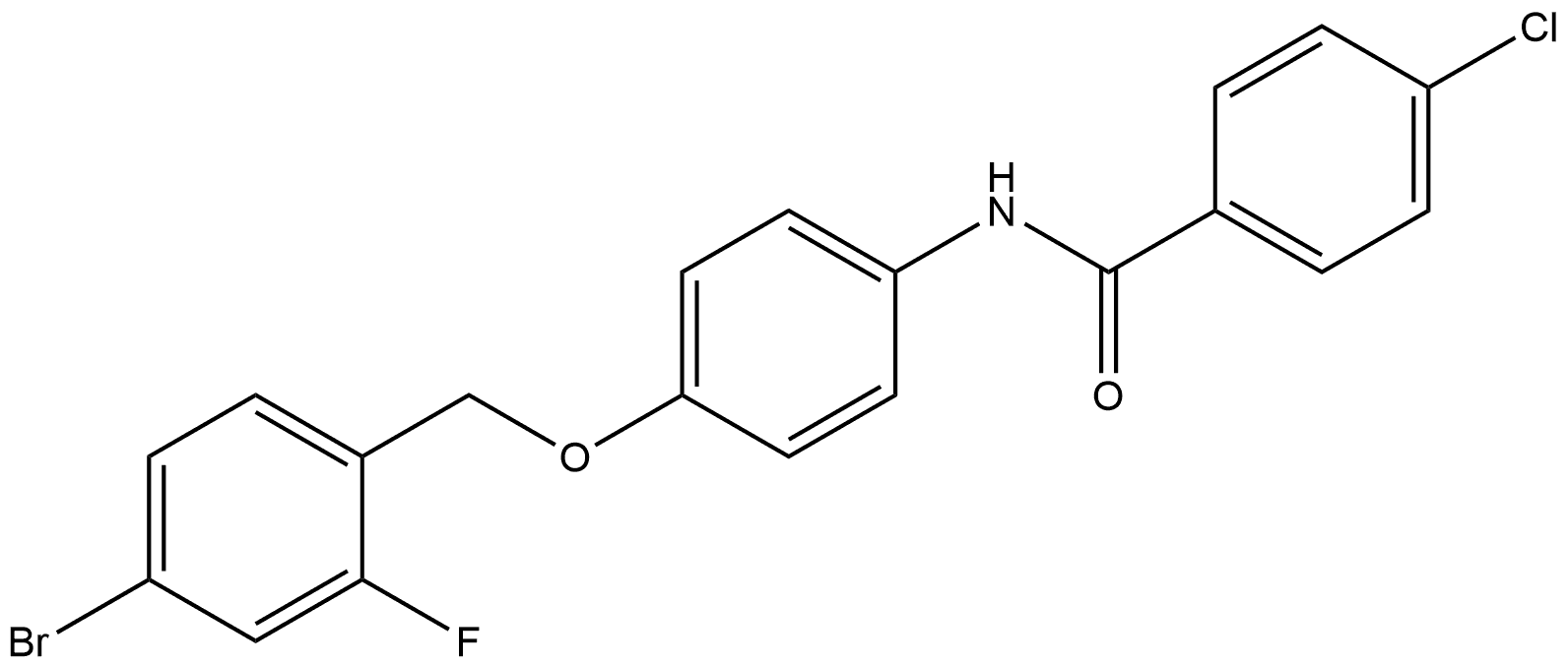 N-[4-[(4-Bromo-2-fluorophenyl)methoxy]phenyl]-4-chlorobenzamide Structure