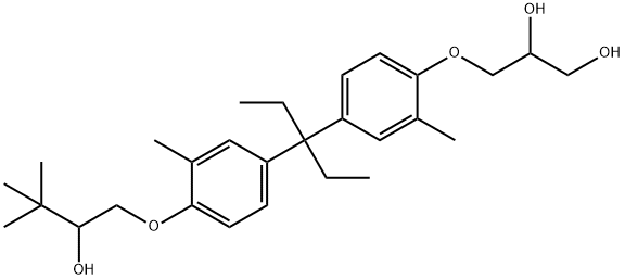 1,2-Propanediol, 3-[4-[1-ethyl-1-[4-(2-hydroxy-3,3-dimethylbutoxy)-3-methylphenyl]propyl]-2-methylphenoxy]- Structure