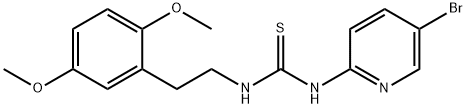 Thiourea, N-(5-bromo-2-pyridinyl)-N'-[2-(2,5-dimethoxyphenyl)ethyl]- Structure