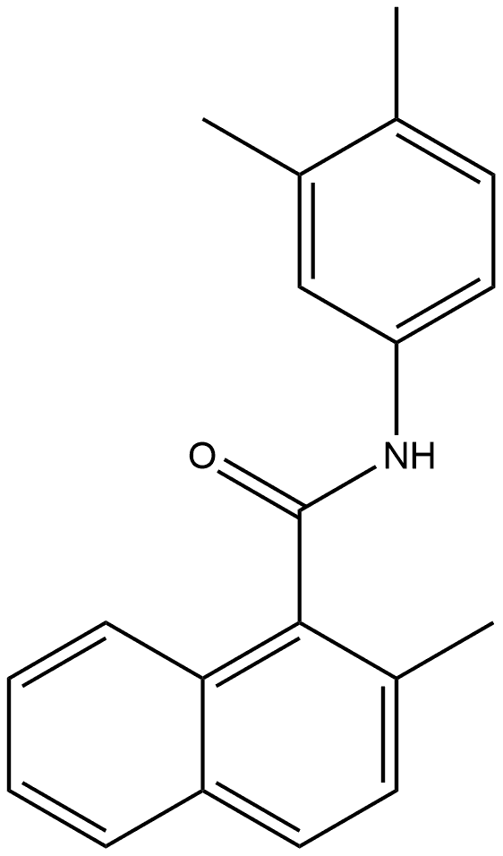 N-(3,4-Dimethylphenyl)-2-methyl-1-naphthalenecarboxamide Structure