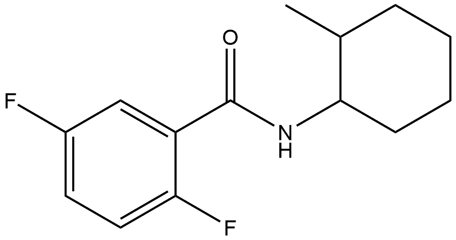 2,5-Difluoro-N-(2-methylcyclohexyl)benzamide Structure