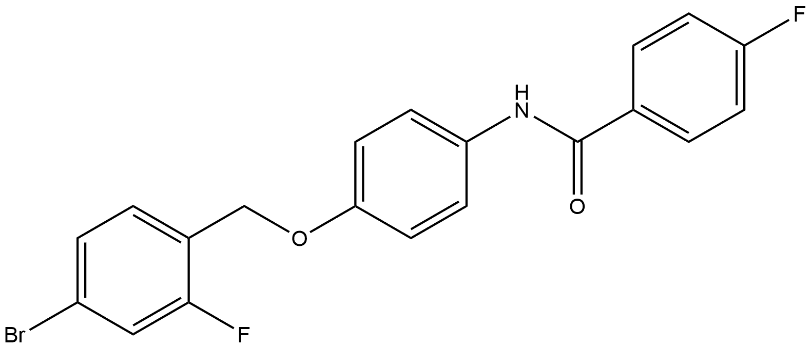 N-[4-[(4-Bromo-2-fluorophenyl)methoxy]phenyl]-4-fluorobenzamide Structure