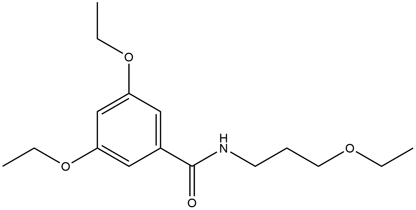 3,5-Diethoxy-N-(3-ethoxypropyl)benzamide Structure