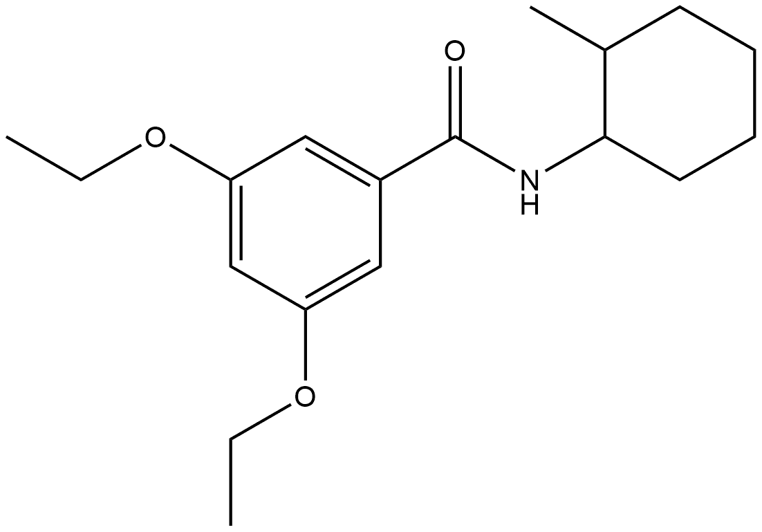 3,5-Diethoxy-N-(2-methylcyclohexyl)benzamide Structure