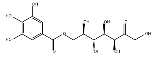 D-altro-2-Heptulose, 7-(3,4,5-trihydroxybenzoate) Structure