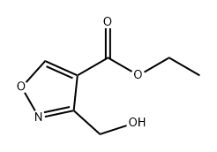 4-Isoxazolecarboxylic acid, 3-(hydroxymethyl)-, ethyl ester Structure