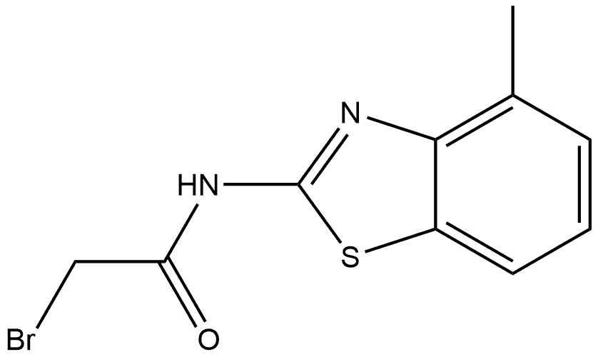 2-Bromo-N-(4-methyl-2-benzothiazolyl)acetamide Structure