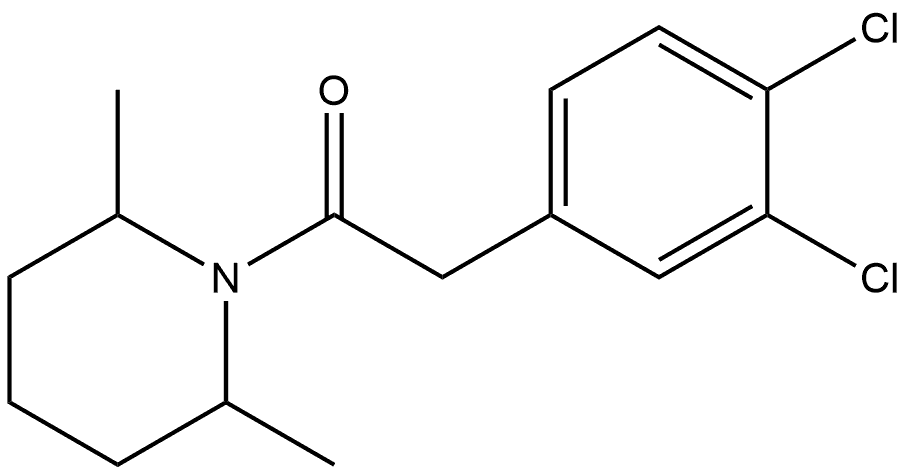 2-(3,4-Dichlorophenyl)-1-(2,6-dimethyl-1-piperidinyl)ethanone Structure