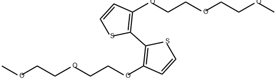 2,2'-Bithiophene, 3,3'-bis[2-(2-methoxyethoxy)ethoxy]- 구조식 이미지