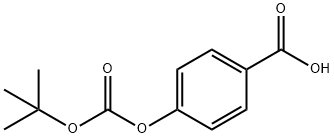 Benzoic acid, 4-[[(1,1-dimethylethoxy)carbonyl]oxy]- Structure