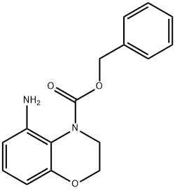 4H-1,4-Benzoxazine-4-carboxylic acid, 5-amino-2,3-dihydro-, phenylmethyl ester Structure