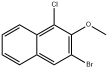 Naphthalene, 3-bromo-1-chloro-2-methoxy- Structure