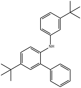 5-(tert-butyl)-N-[3-(tert-butyl)phenyl]-[1,1'-Biphenyl]-2-amine Structure