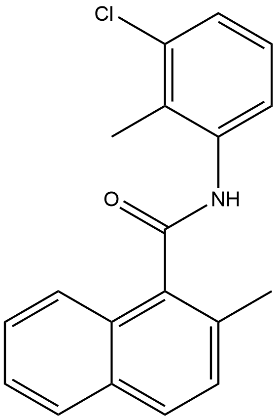 N-(3-Chloro-2-methylphenyl)-2-methyl-1-naphthalenecarboxamide Structure