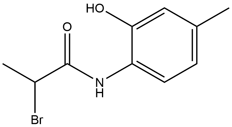 2-Bromo-N-(2-hydroxy-4-methylphenyl)propanamide Structure