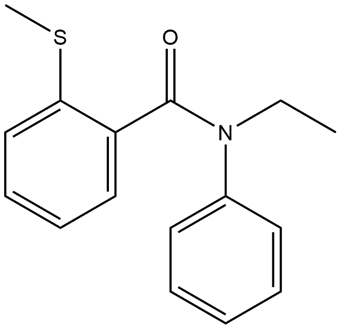 N-Ethyl-2-(methylthio)-N-phenylbenzamide Structure