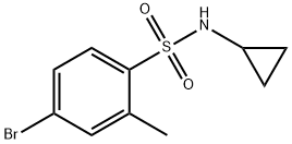 4-Bromo-N-cyclopropyl-2-methylbenzenesulfonamide Structure