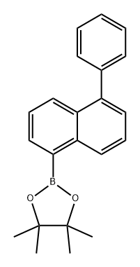 1,3,2-Dioxaborolane, 4,4,5,5-tetramethyl-2-(5-phenyl-1-naphthalenyl)- Structure