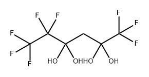 2,2,4,4-Hexanetetrol, 1,1,1,5,5,6,6,6-octafluoro- Structure