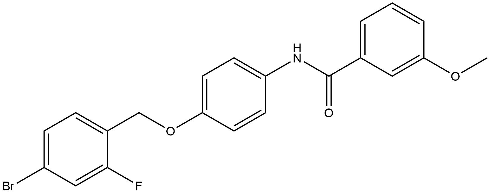 N-[4-[(4-Bromo-2-fluorophenyl)methoxy]phenyl]-3-methoxybenzamide Structure