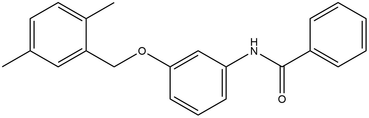 N-[3-[(2,5-Dimethylphenyl)methoxy]phenyl]benzamide Structure