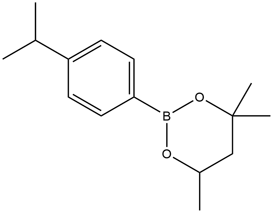 4,4,6-Trimethyl-2-[4-(1-methylethyl)phenyl]-1,3,2-dioxaborinane Structure