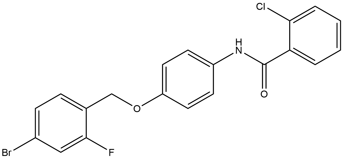 N-[4-[(4-Bromo-2-fluorophenyl)methoxy]phenyl]-2-chlorobenzamide Structure