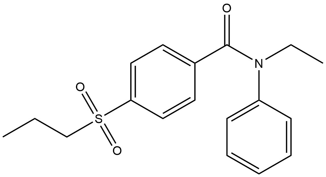 N-Ethyl-N-phenyl-4-(propylsulfonyl)benzamide Structure