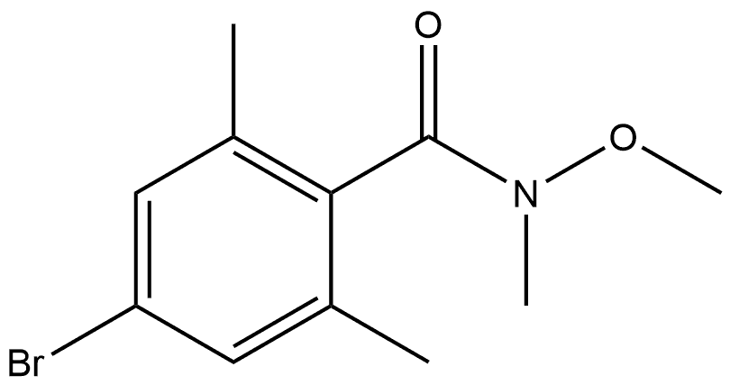 4-Bromo-N-methoxy-N,2,6-trimethylbenzamide Structure