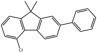 9H-Fluorene, 5-chloro-9,9-dimethyl-2-phenyl- Structure