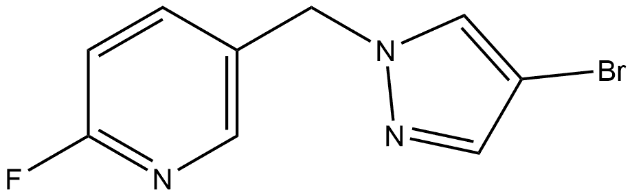 5-((4-Bromo-1H-pyrazol-1-yl)methyl)-2-fluoropyridine Structure