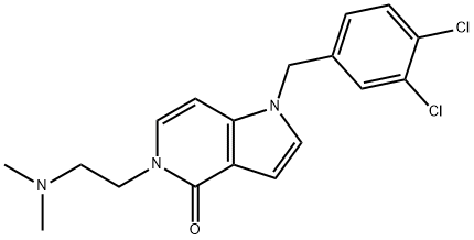 1-[(3,4-Dichlorophenyl)methyl]-5-[2-(dimethylamino)ethyl]-1,5-dihydro-4H-pyrrolo[3,2-c]pyridin-4-one Structure