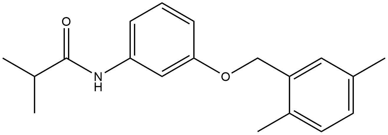 N-[3-[(2,5-Dimethylphenyl)methoxy]phenyl]-2-methylpropanamide Structure