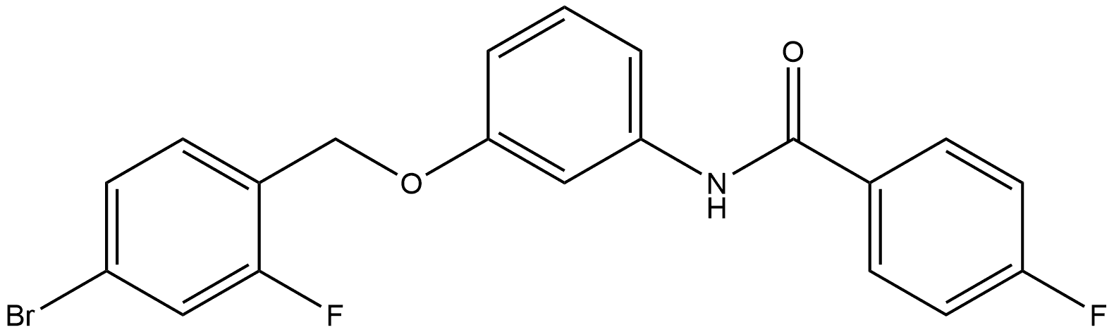 N-[3-[(4-Bromo-2-fluorophenyl)methoxy]phenyl]-4-fluorobenzamide Structure