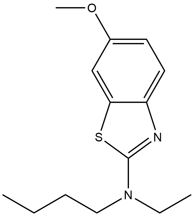 N-Butyl-N-ethyl-6-methoxy-2-benzothiazolamine Structure