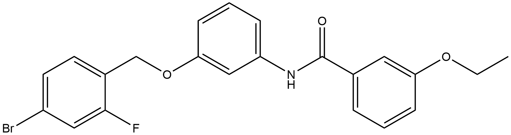 N-[3-[(4-Bromo-2-fluorophenyl)methoxy]phenyl]-3-ethoxybenzamide Structure